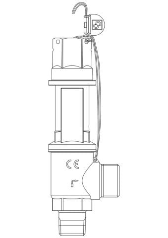 CASTEL SAFETY VALF 1/2 - 3/4 (30 BAR)