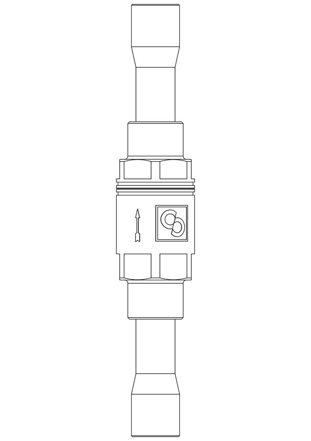 CASTEL CHECK VALF 3/8 KAYNAKLI