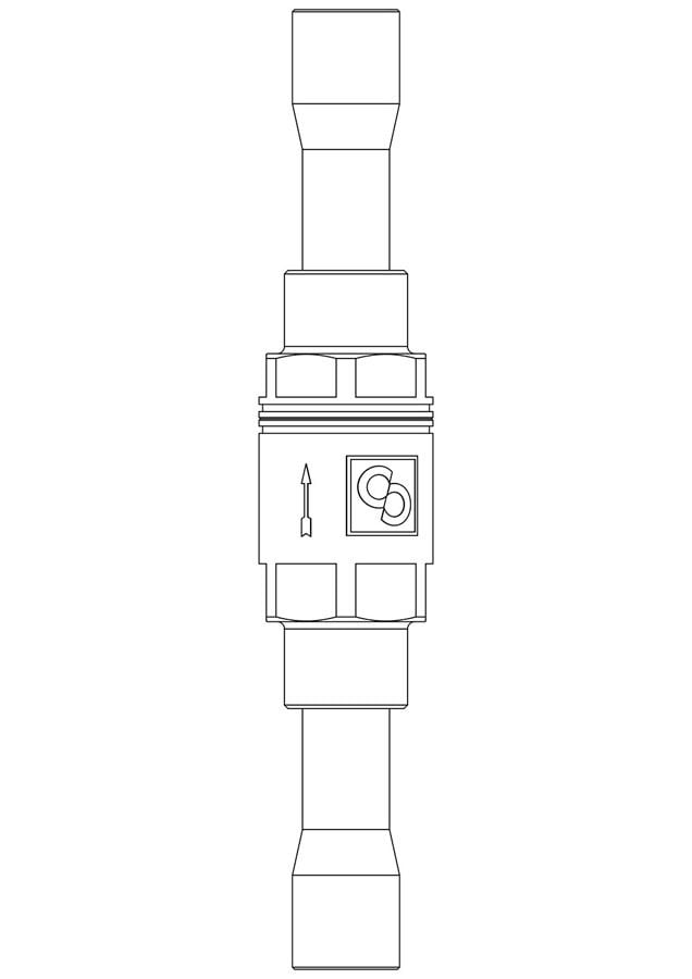 CASTEL CHECK VALF 3/4 KAYNAKLI