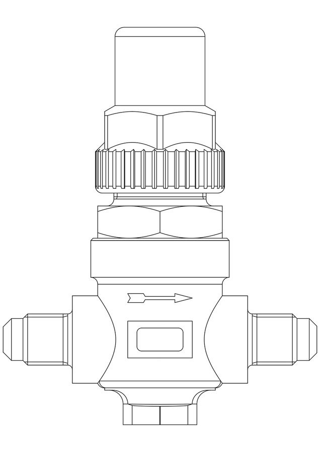 CASTEL CAPPED VALF 3/8 RAKORLU