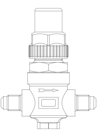CASTEL CAPPED VALF 3/4 RAKORLU