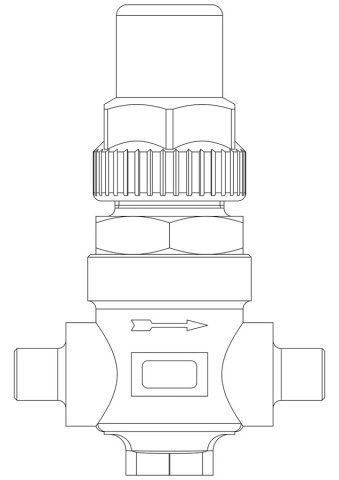 CASTEL CAPPED VALF 1/4 KAYNAKLI
