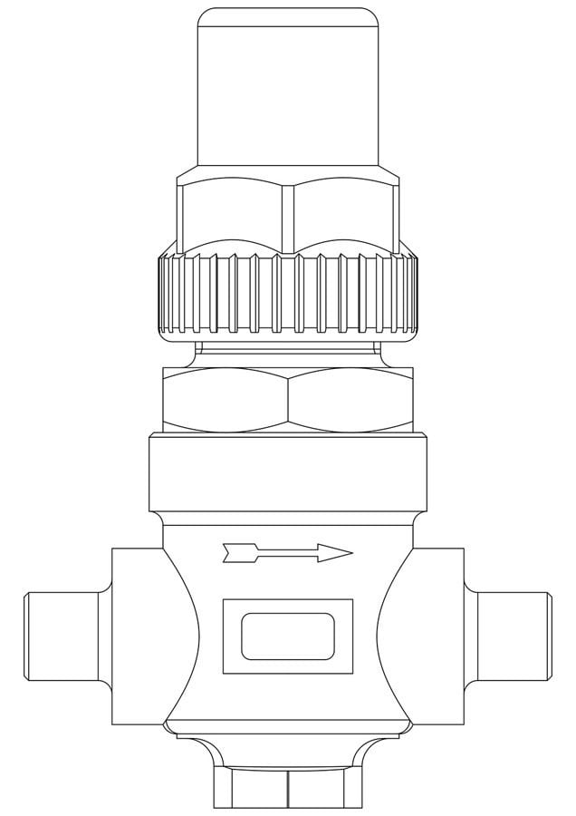 CASTEL CAPPED VALF 3/8 KAYNAKLI