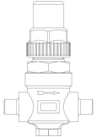 CASTEL CAPPED VALF 3/8 KAYNAKLI