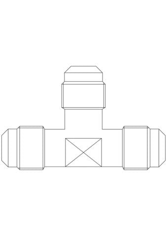 CASTEL PİRİNÇ TEE RAKORLU 1/4'' - 1/4'' - 1/4''