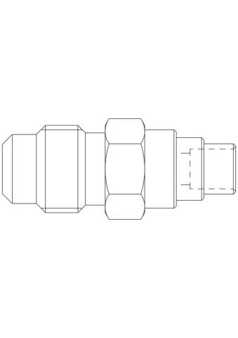 CASTEL SİBOP KAYNAKLI 1/4'' UNF SUBAPLI