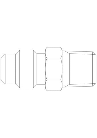 اتحاد ضاغط كاستل 1/4 "- 1/4" NPT