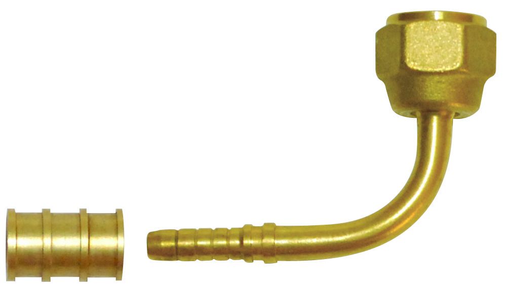YAĞ HOR. RAK.1/4 PRESLİ 90° PRİNÇ(90'CRIMPING FIT.)