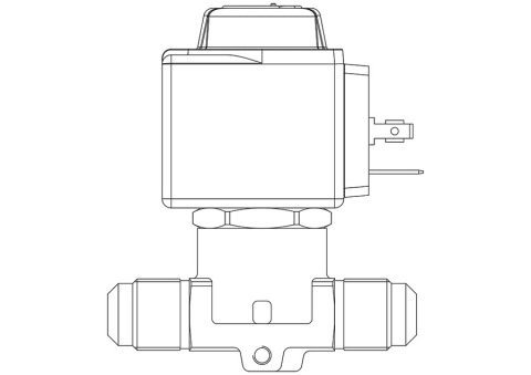CASTEL SOLENOID VALF RAKORLU 3/8