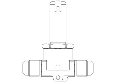 CASTEL SOLENOID VALF RAKORLU 3/8 BOBİNSİZ